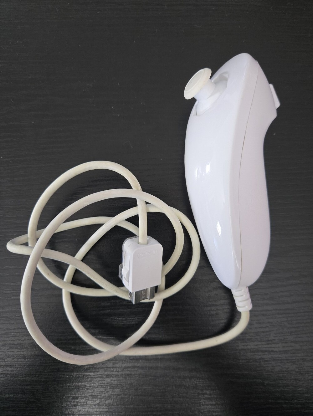 Official Wii Nunchuck White Remote Nintendo Motion Wii OEM Controller- A